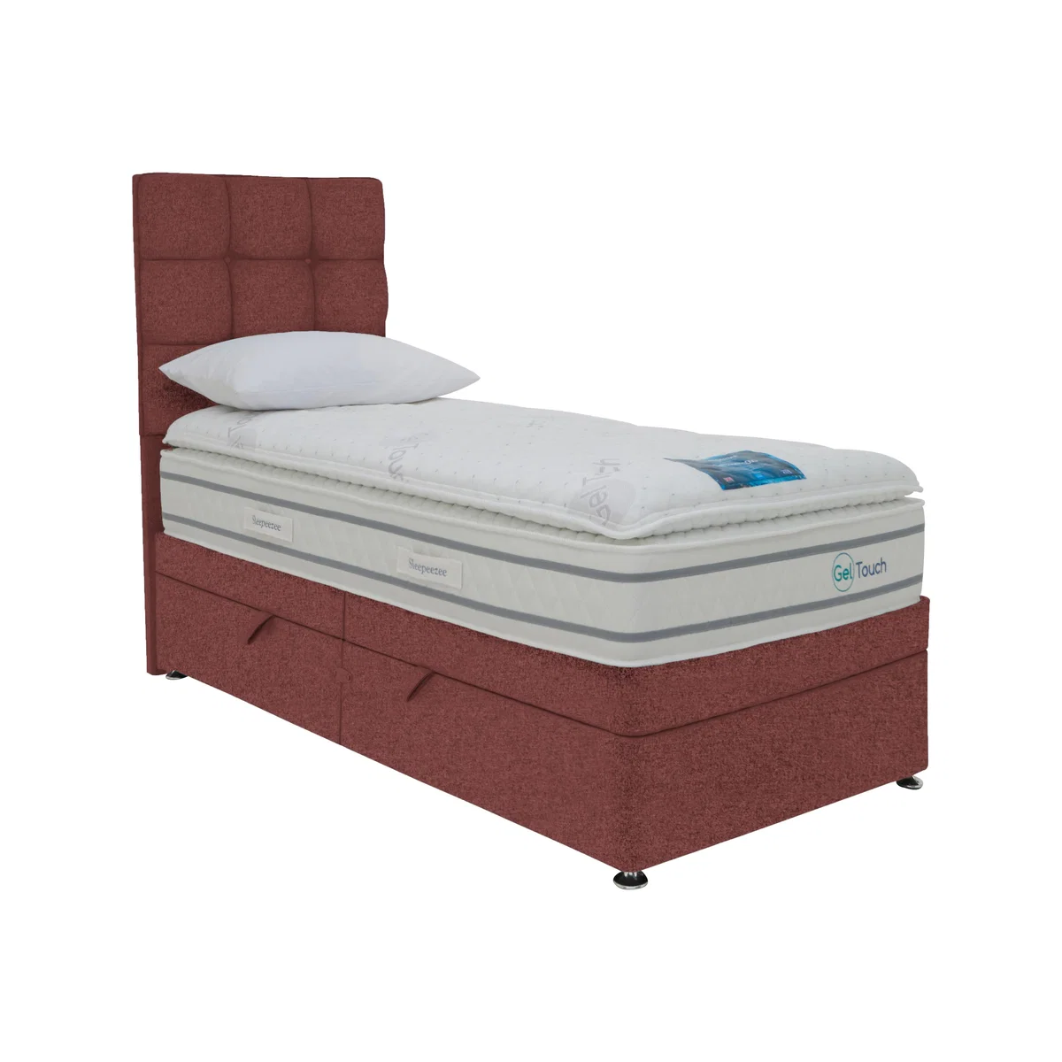 Sleepeezee - Geltouch 4000 Side Lift Ottoman Divan Set - Single – image 1