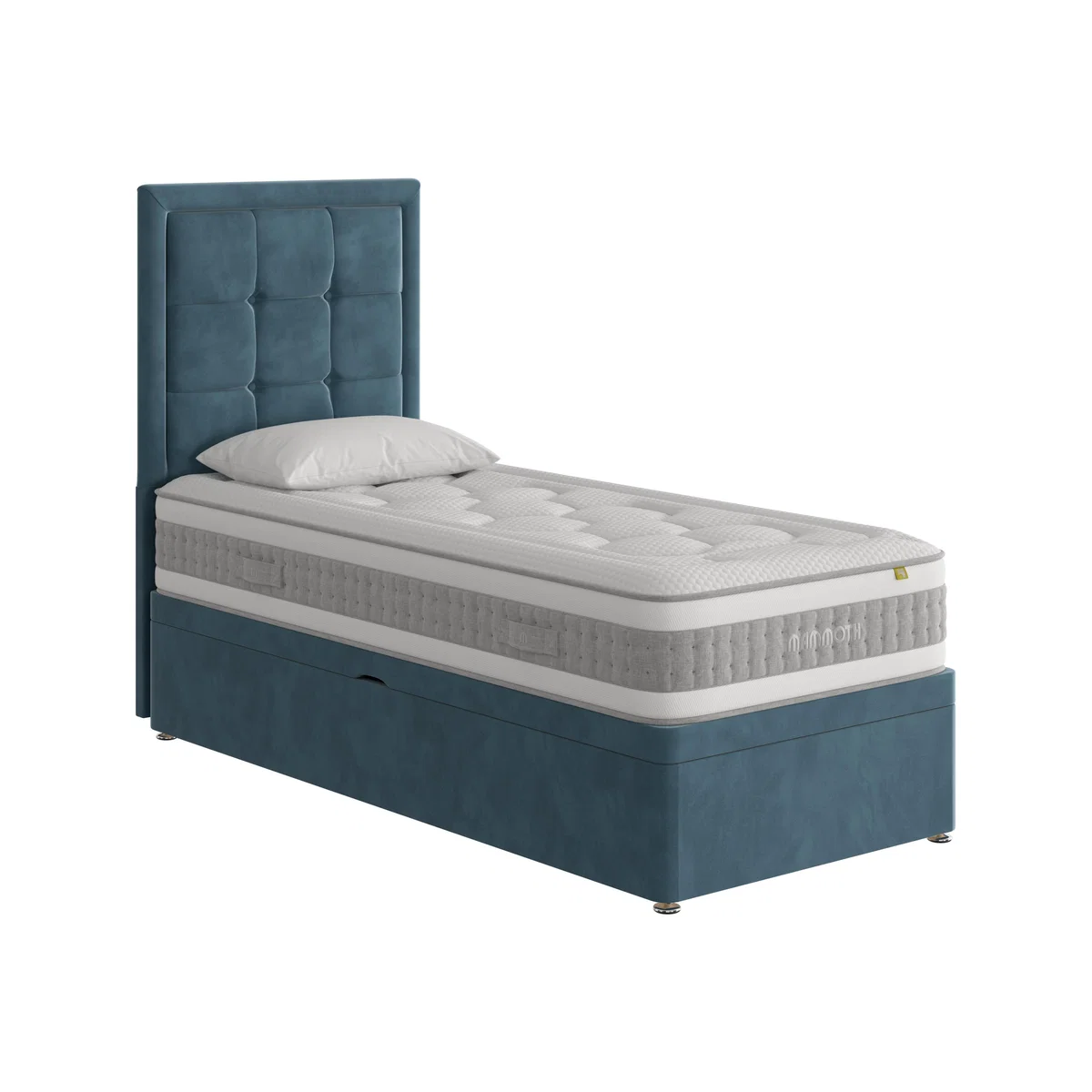 Mammoth - Prestige Plus 4000 Side Ottoman Divan Set - Single - Teal