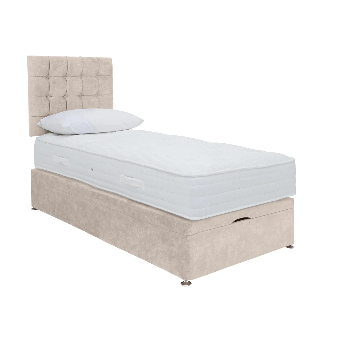 Sleep Story - Ergo 1000 End Ottoman Divan Set - Small Single - Cream – image 1