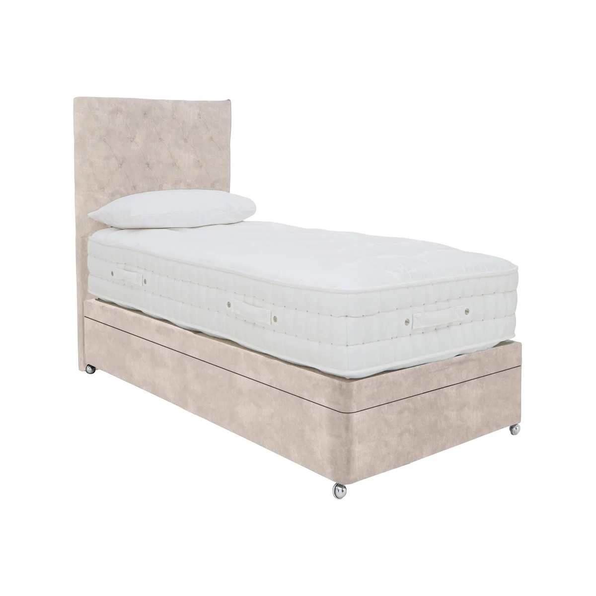 Sleep Story - Natural 4000 Side Ottoman Divan Set - Single – image 1