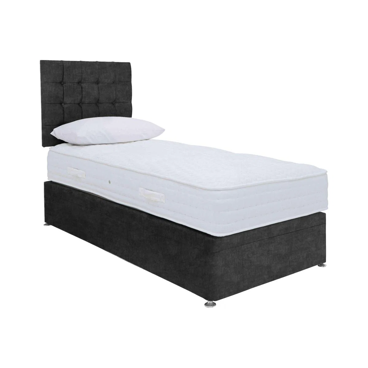 Sleep Story - Ergo 1000 Power Ottoman Divan Set - Single - Linoso Granite – image 1
