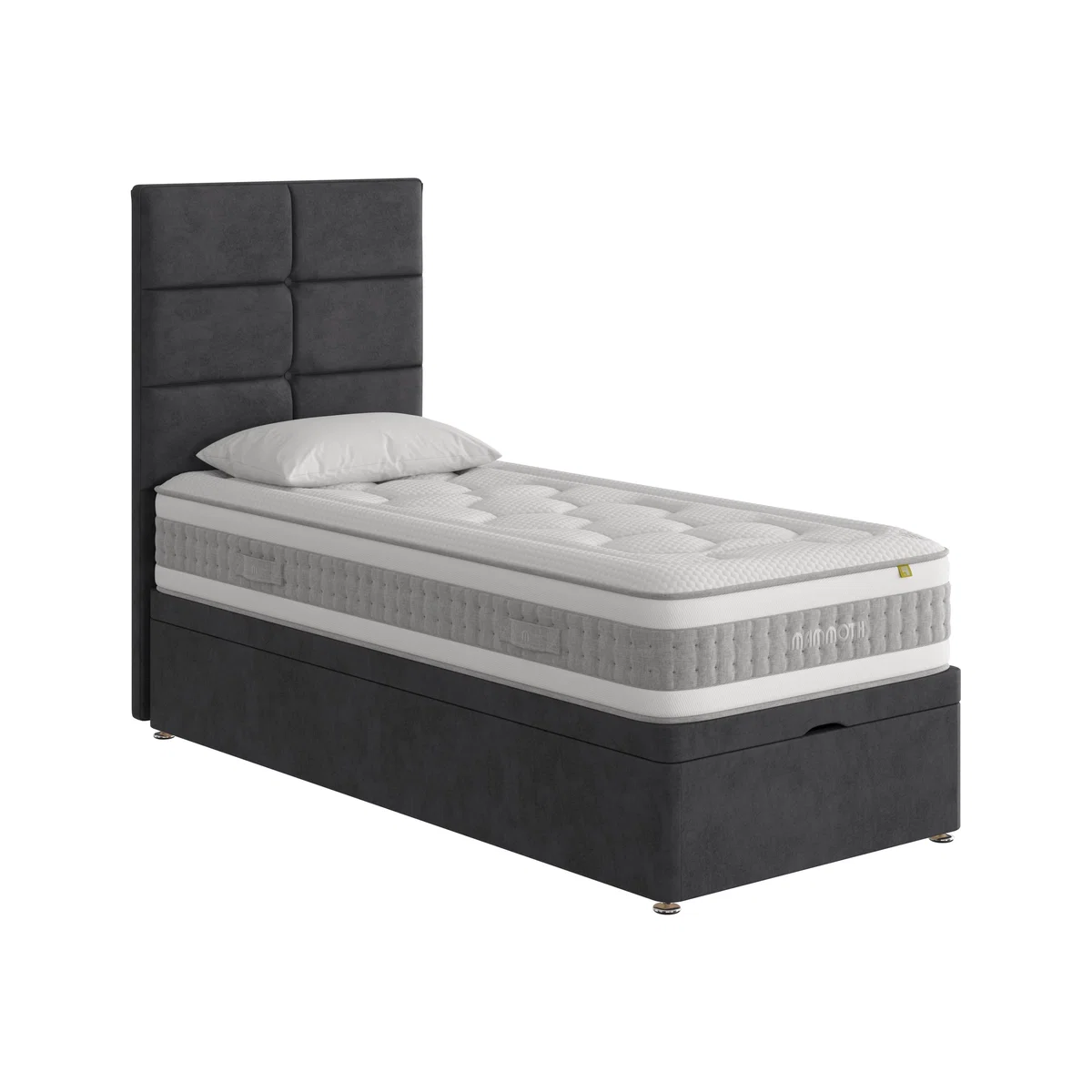 Mammoth - Prestige Advance 6000 End Ottoman Divan Set - Single - Black