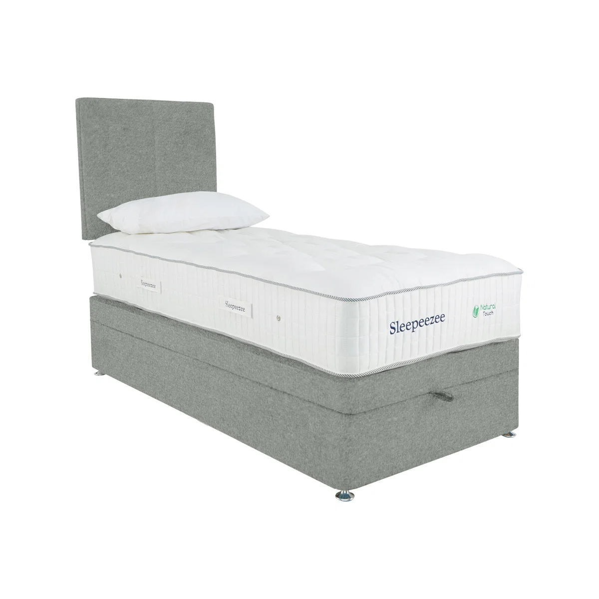 Sleepeezee - Natural Touch 3000 End Ottoman Divan Set - Single - Green – image 1
