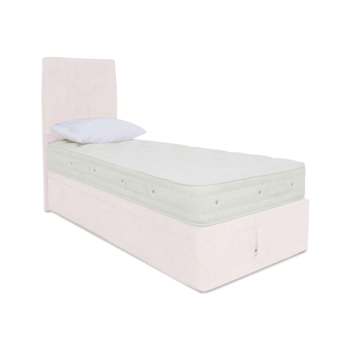 Hypnos - Luxury Firm 2 Ottoman Divan Set - Single - White Opal – image 1