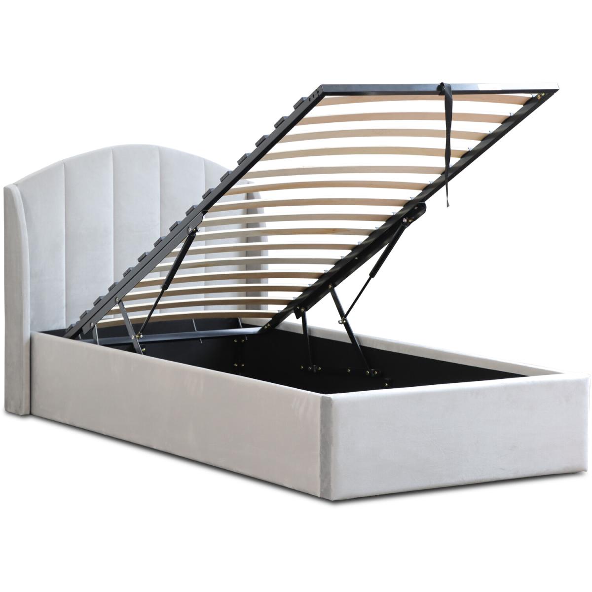 Grace Ottoman Bed - Grey / Single – image 2