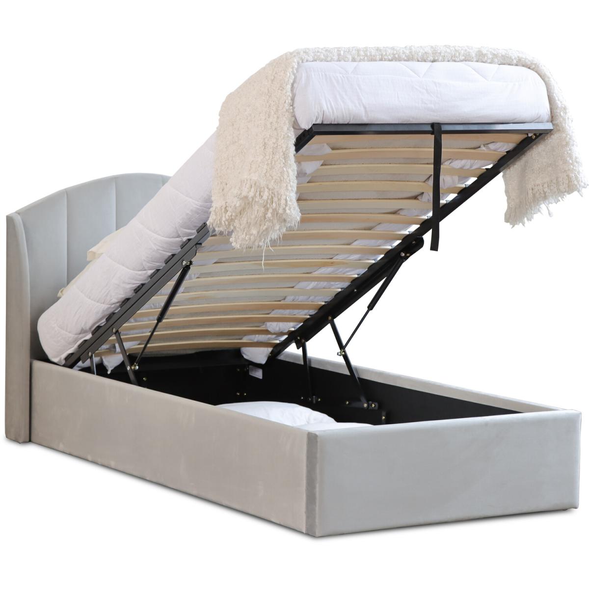 Grace Ottoman Bed - Grey / Single – image 4