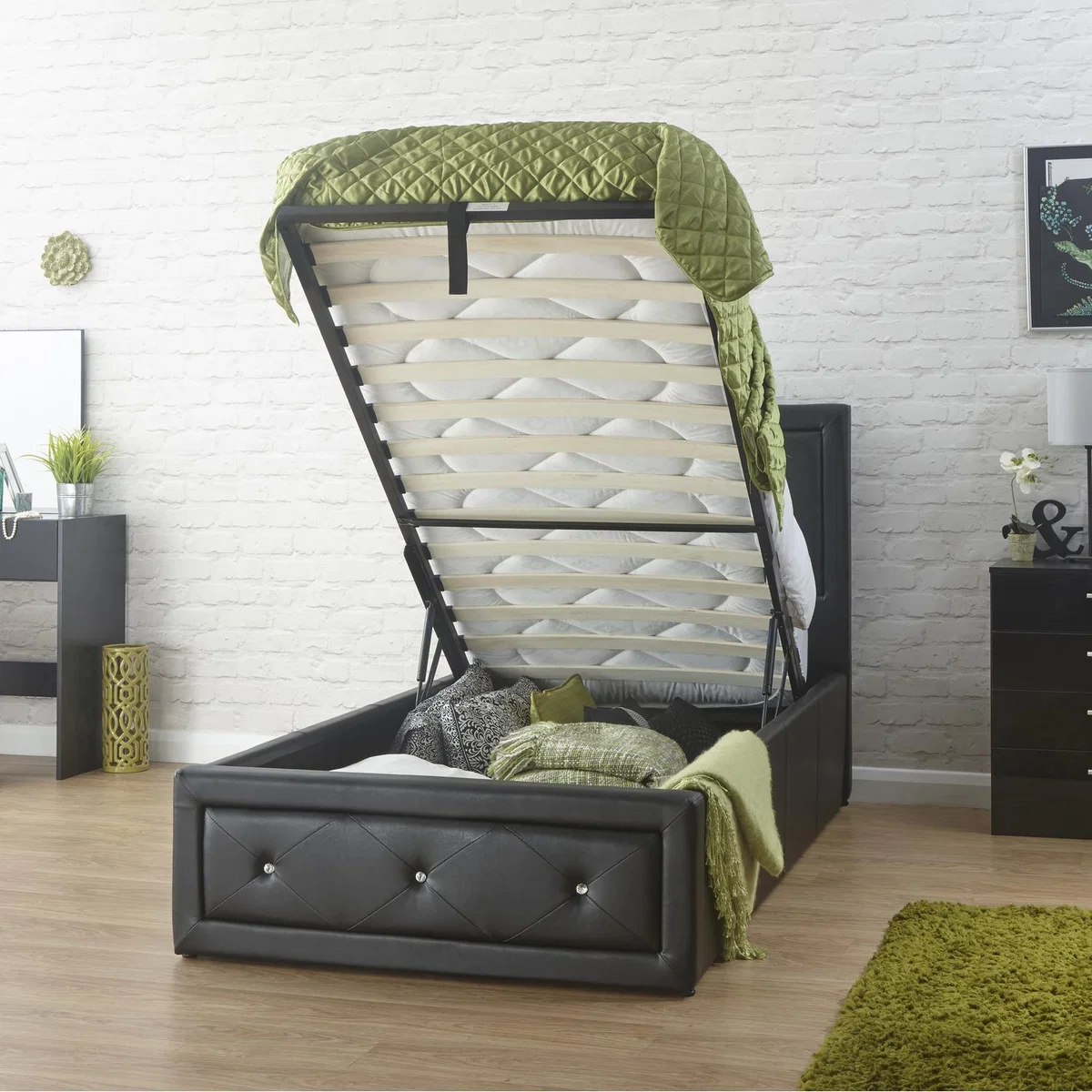 Hollywood Ottman Bed - Black / Single – image 11
