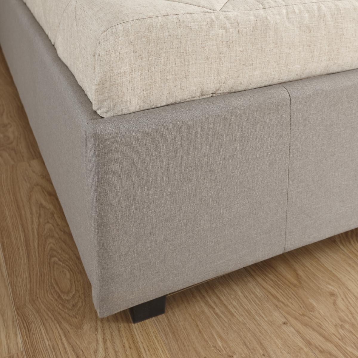 Regal Storage Ottoman Bed Frame - Grey / Single – image 2