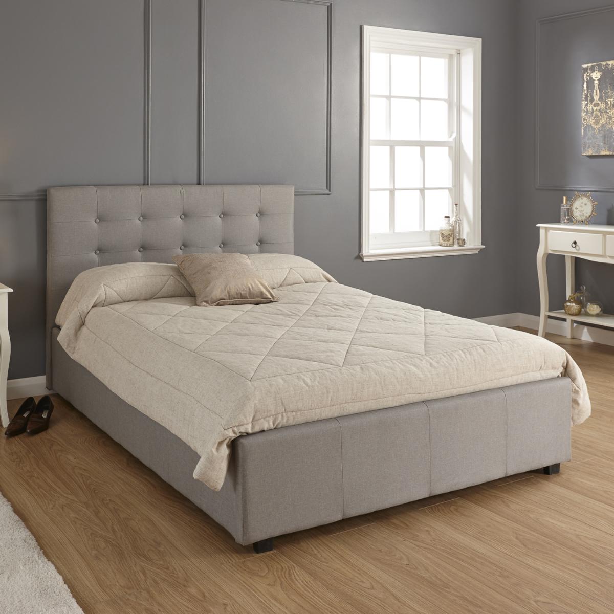 Regal Storage Ottoman Bed Frame - Grey / Single – image 7