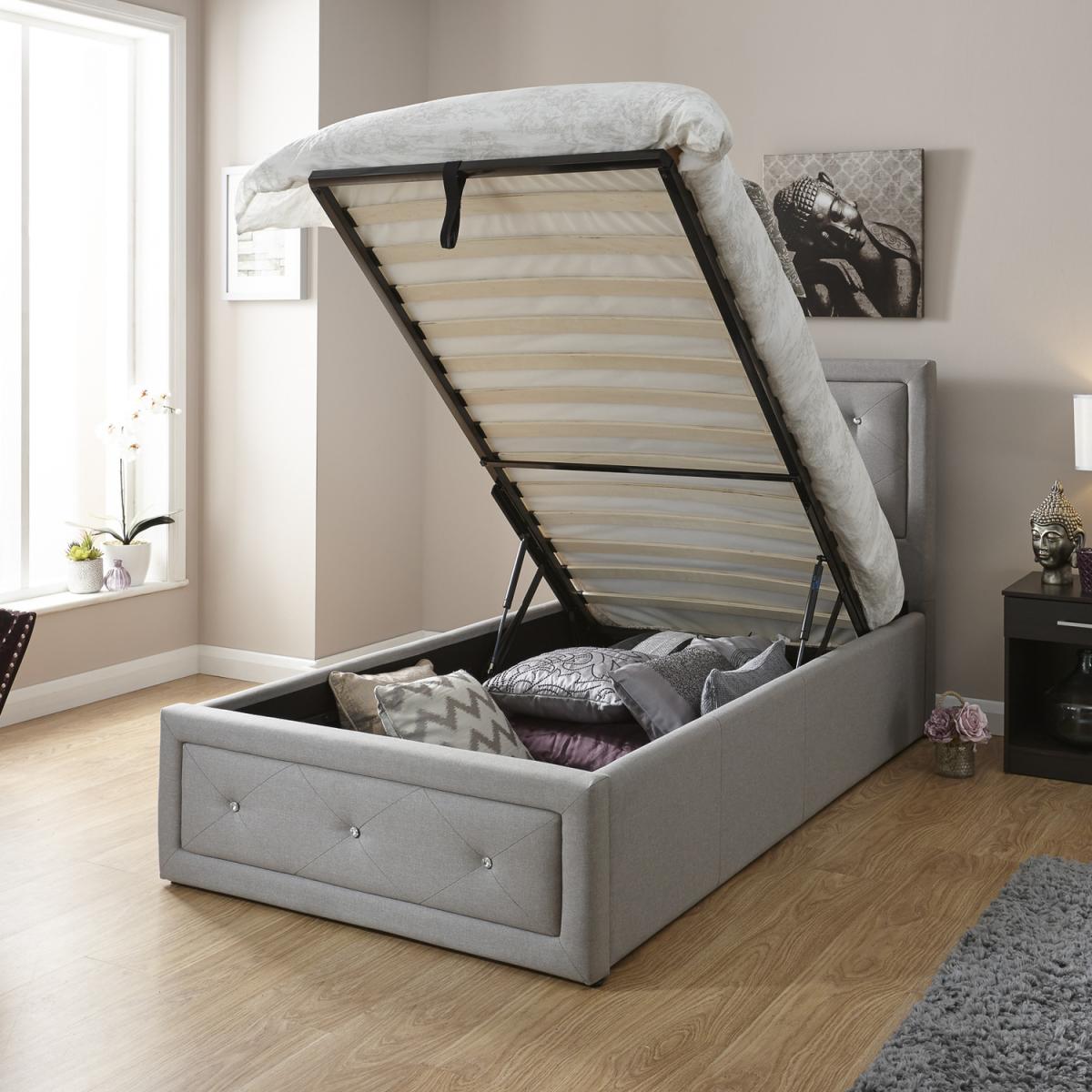 Hollywood Ottman Bed - Stone / Single – image 10