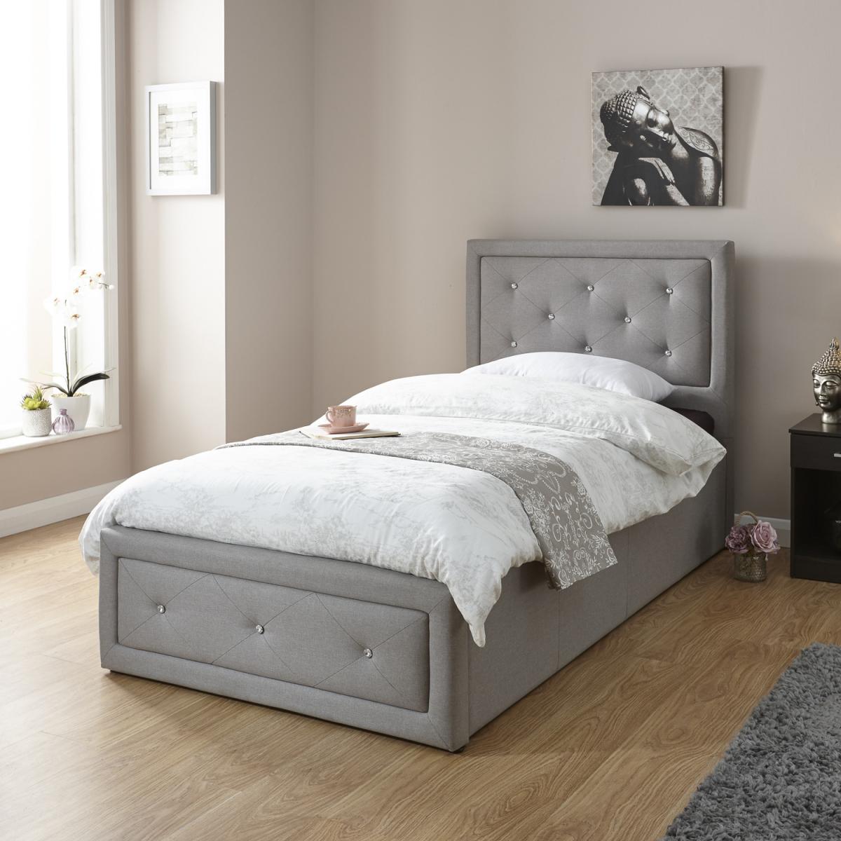 Hollywood Ottman Bed - Stone / Single – image 1