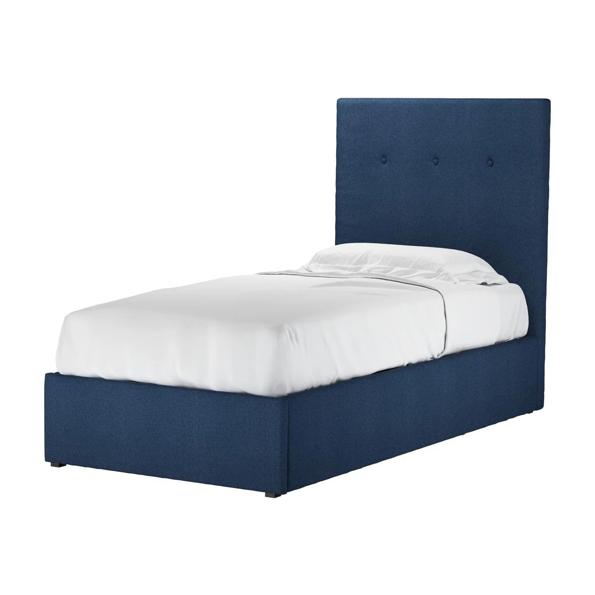 Avery 130cm Single Ottoman Bed in Washed Indigo Easy Cotton - sofa.com – image 1