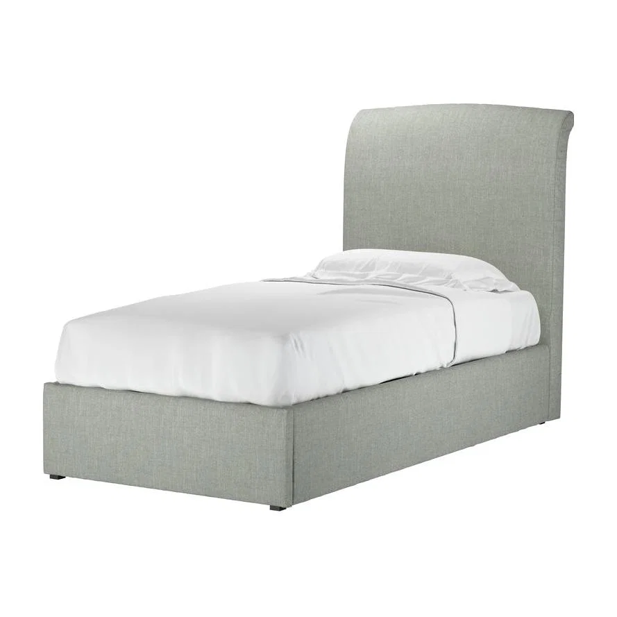 Thea Single Ottoman Bed in Sea Glass Baylee Viscose Linen - sofa.com – image 1