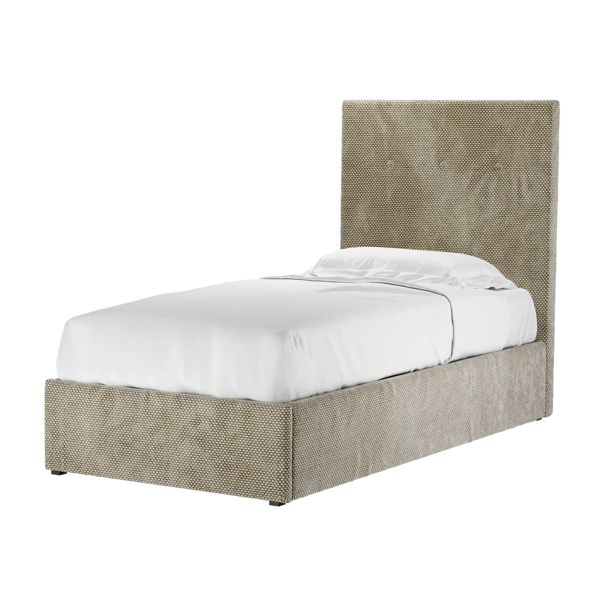 Avery 130cm Single Ottoman Bed in Cappuccino Bubble Velvet - sofa.com