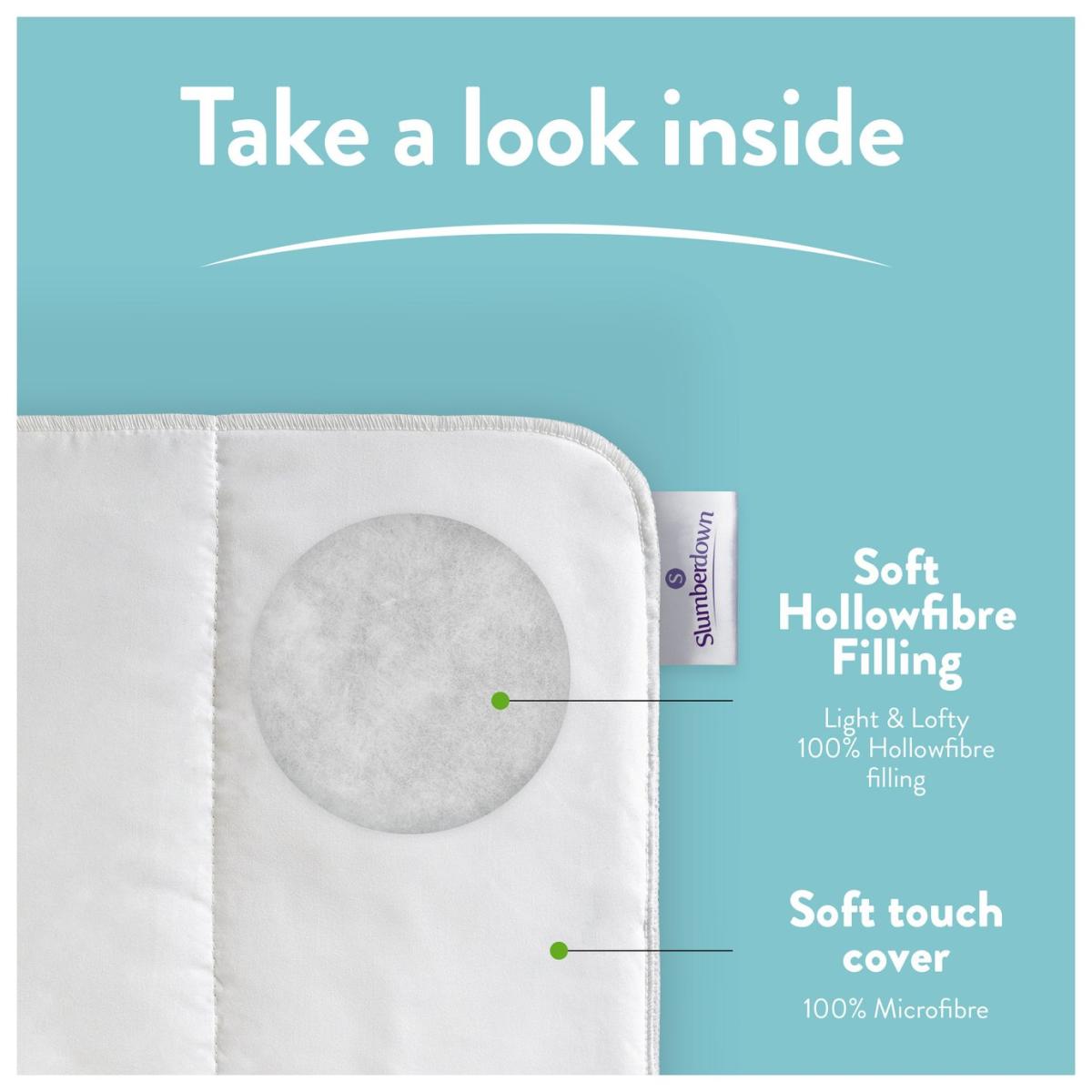 Slumberdown Light & Cool 1 Tog Duvet - King – image 3