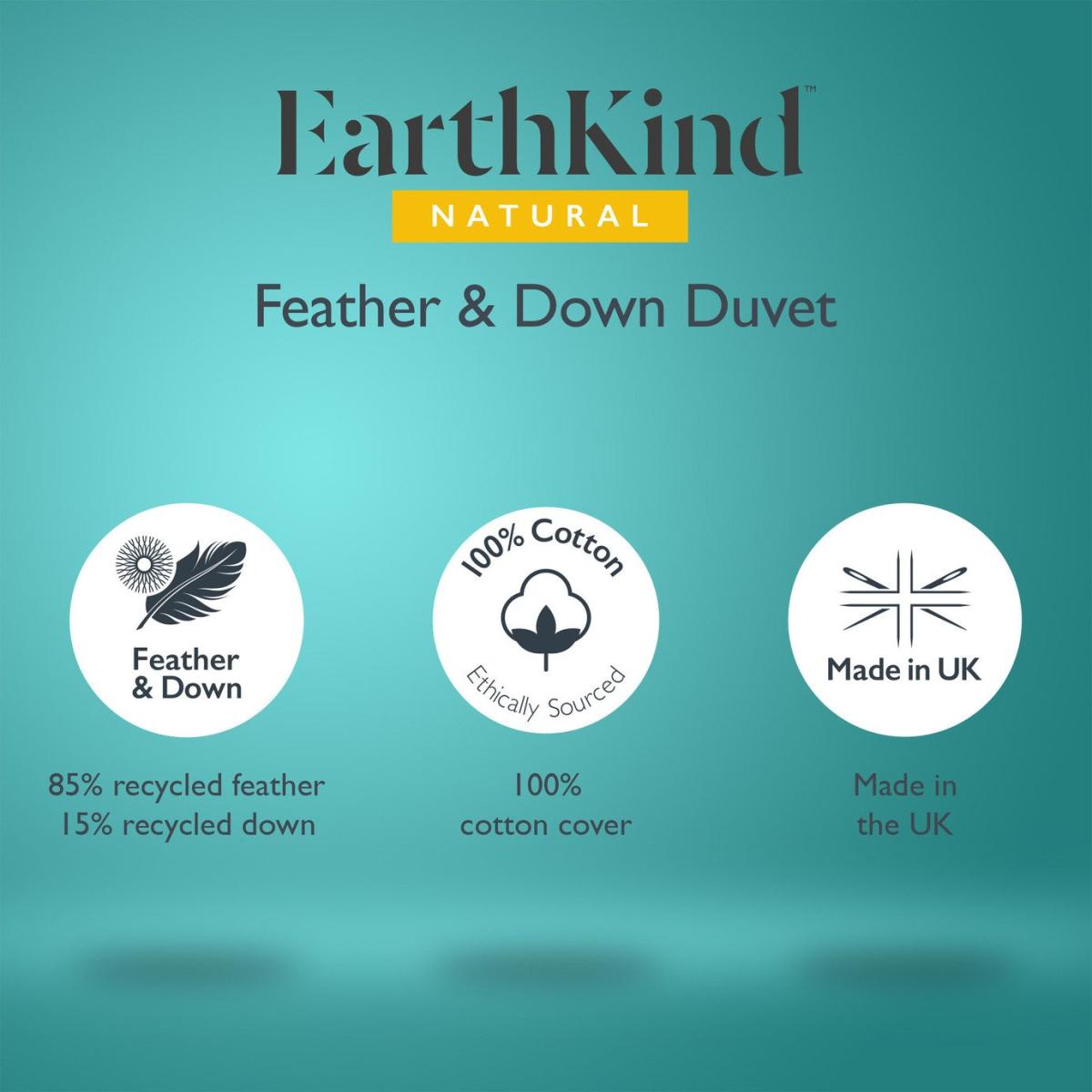 EarthKind Luxury Feather & Down 10.5 Tog Duvet - King size – image 10