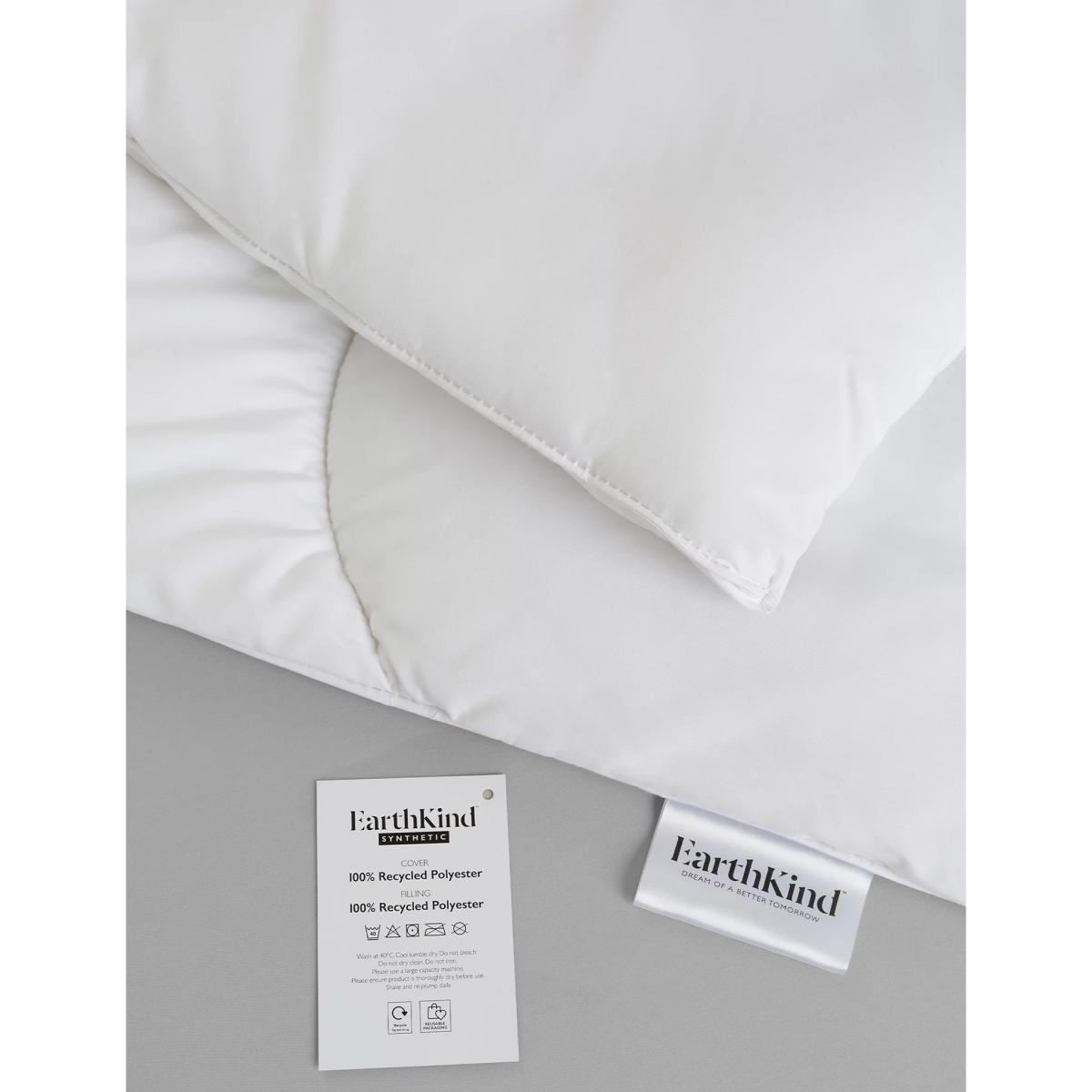 Earthkind Recycled Synthetic 10.5 Tog Duvet - 5FT - White, White – image 5