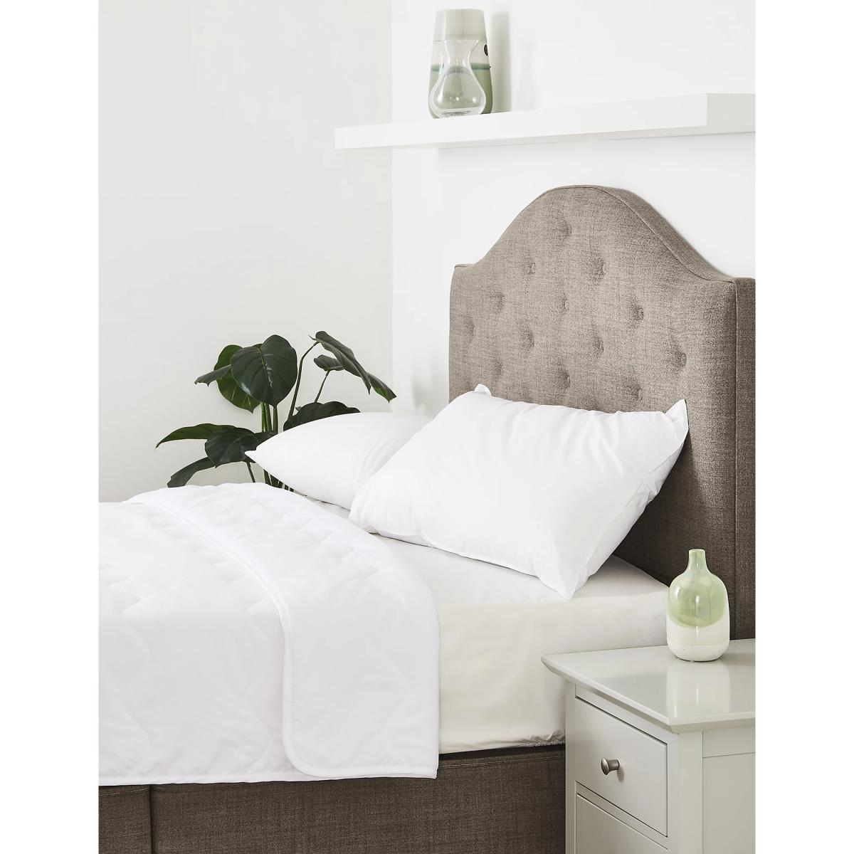 M&S Fresh & Cool 1 Tog Duvet - 5FT - White, White – image 2