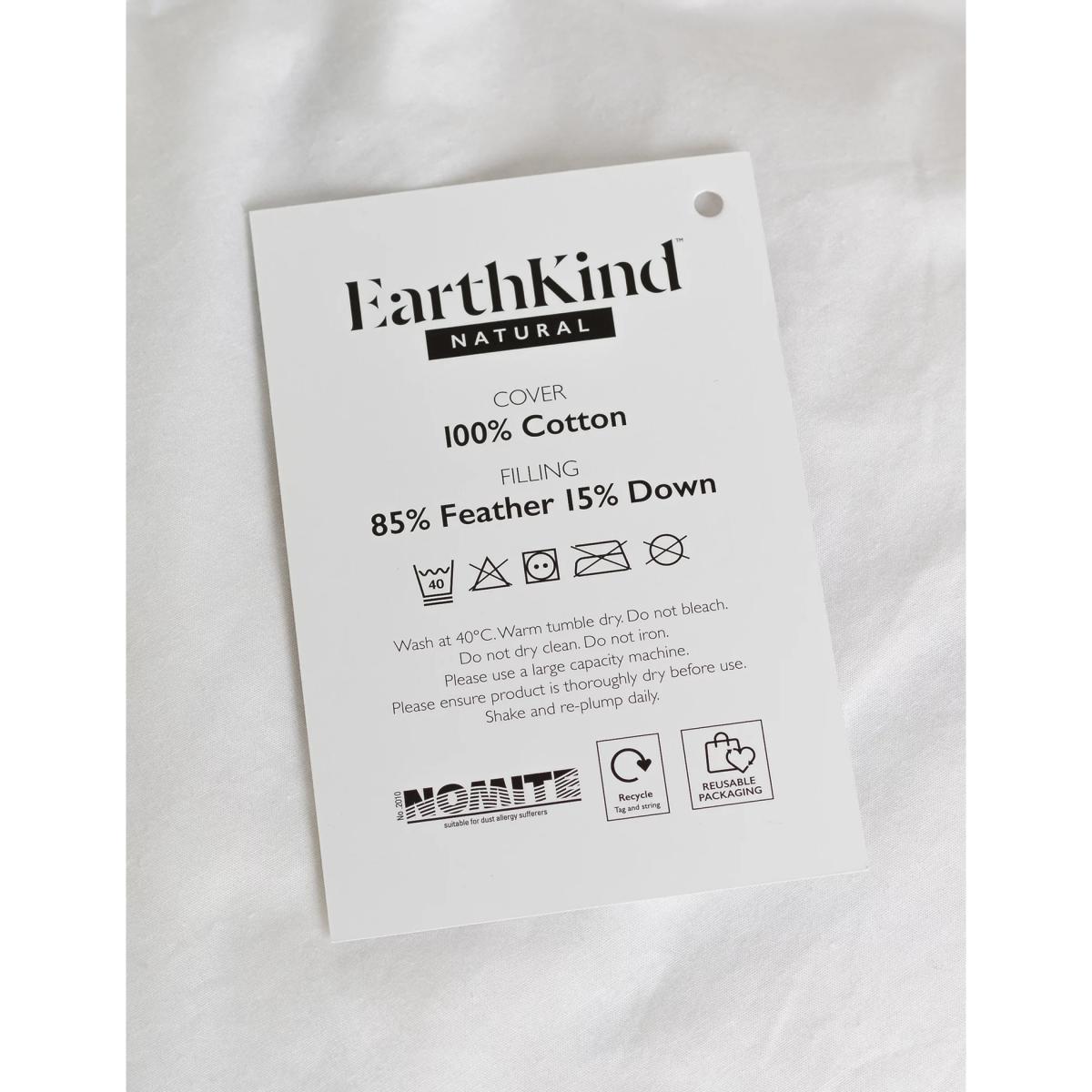 Earthkind Recycled Feather & Down 10.5 Tog Duvet - 5FT - White, White – image 4