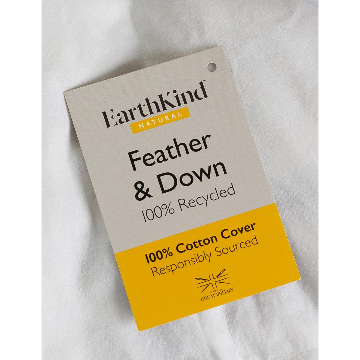Earthkind Recycled Feather & Down 10.5 Tog Duvet - 5FT - White, White – image 7