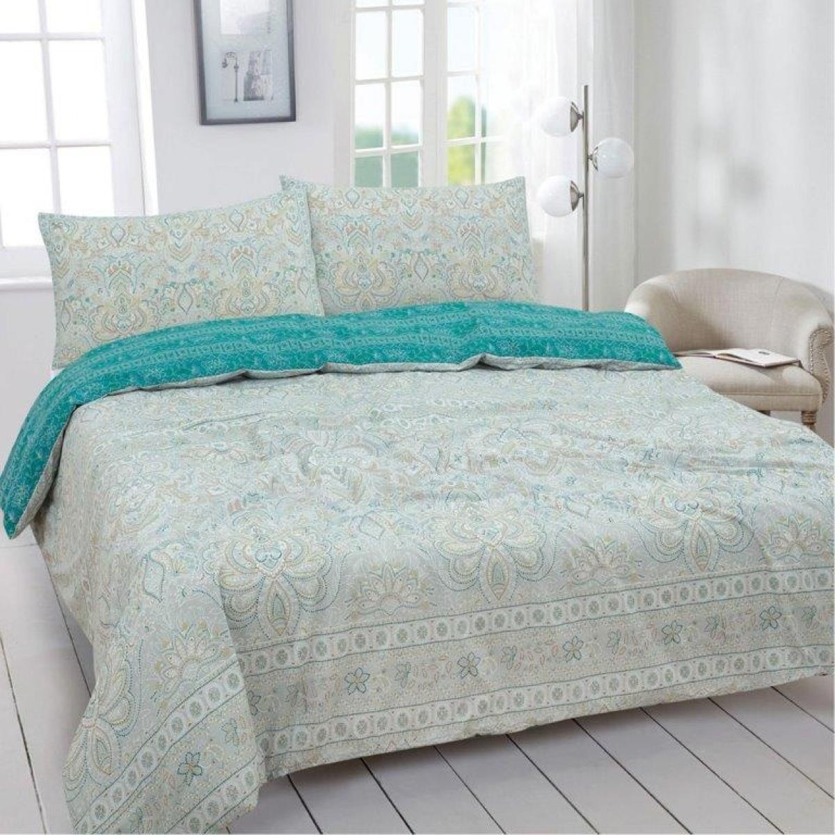 Vantona Eliza Duvet Set - Green - King – image 1