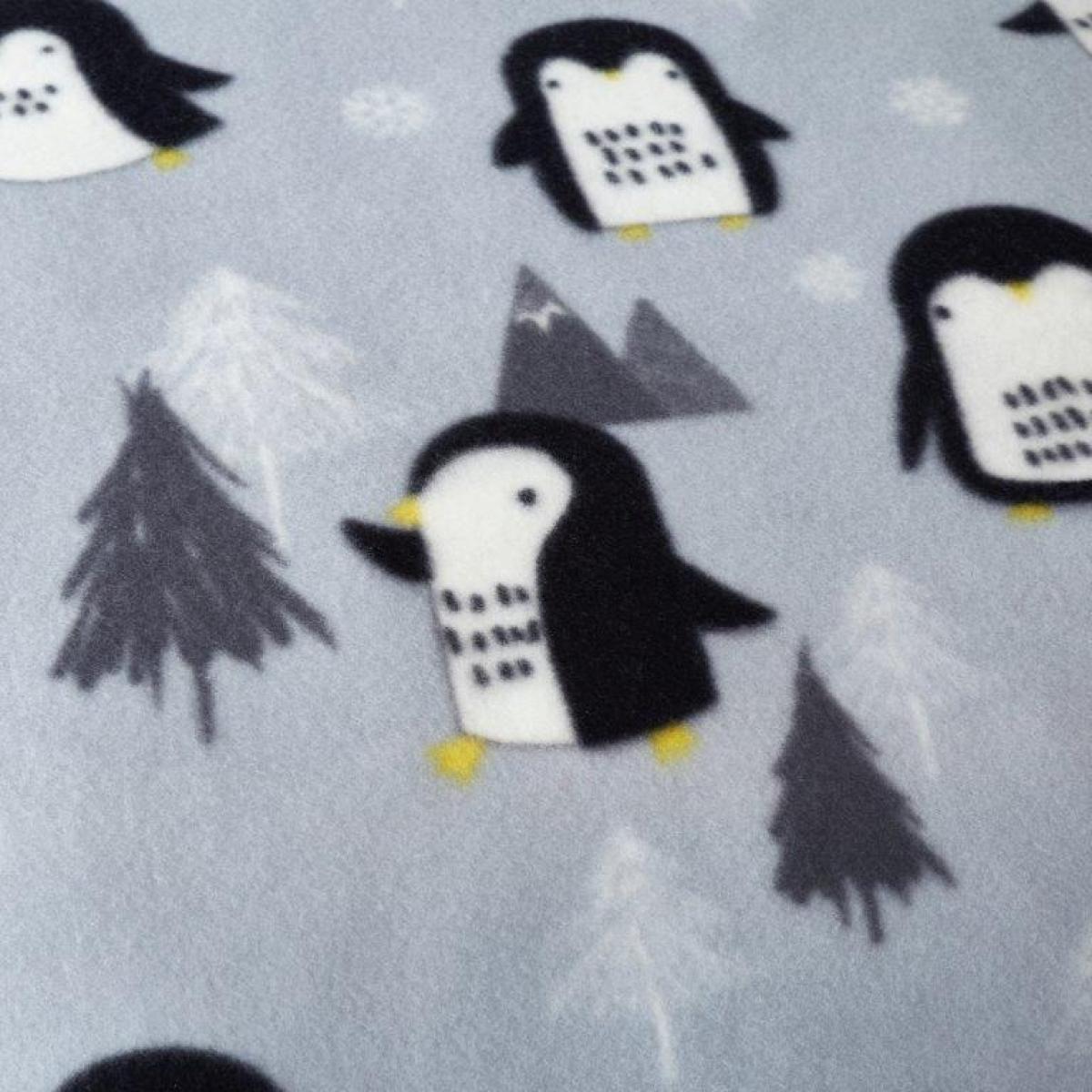 Catherine Lansfield Cosy Penguin Fleece Duvet Set - Single - ["Grey"], ["Single","Double","King"] – image 3