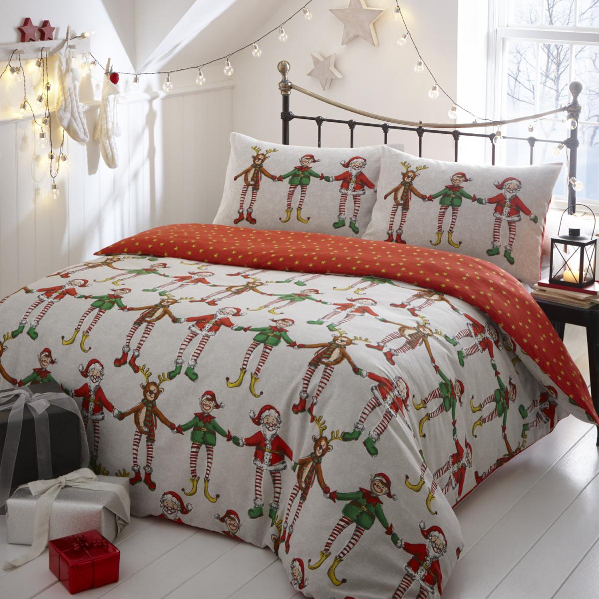 Garland of Friends Duvet Seet - White / King – image 3