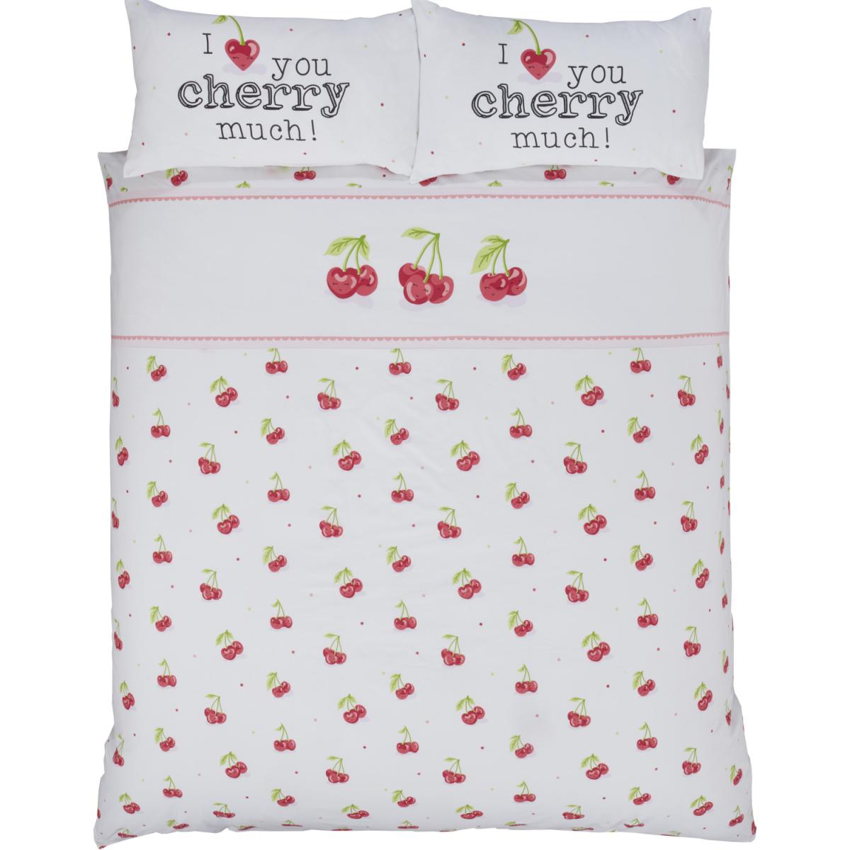 Cherry Much Duvet Set - White / King – image 3