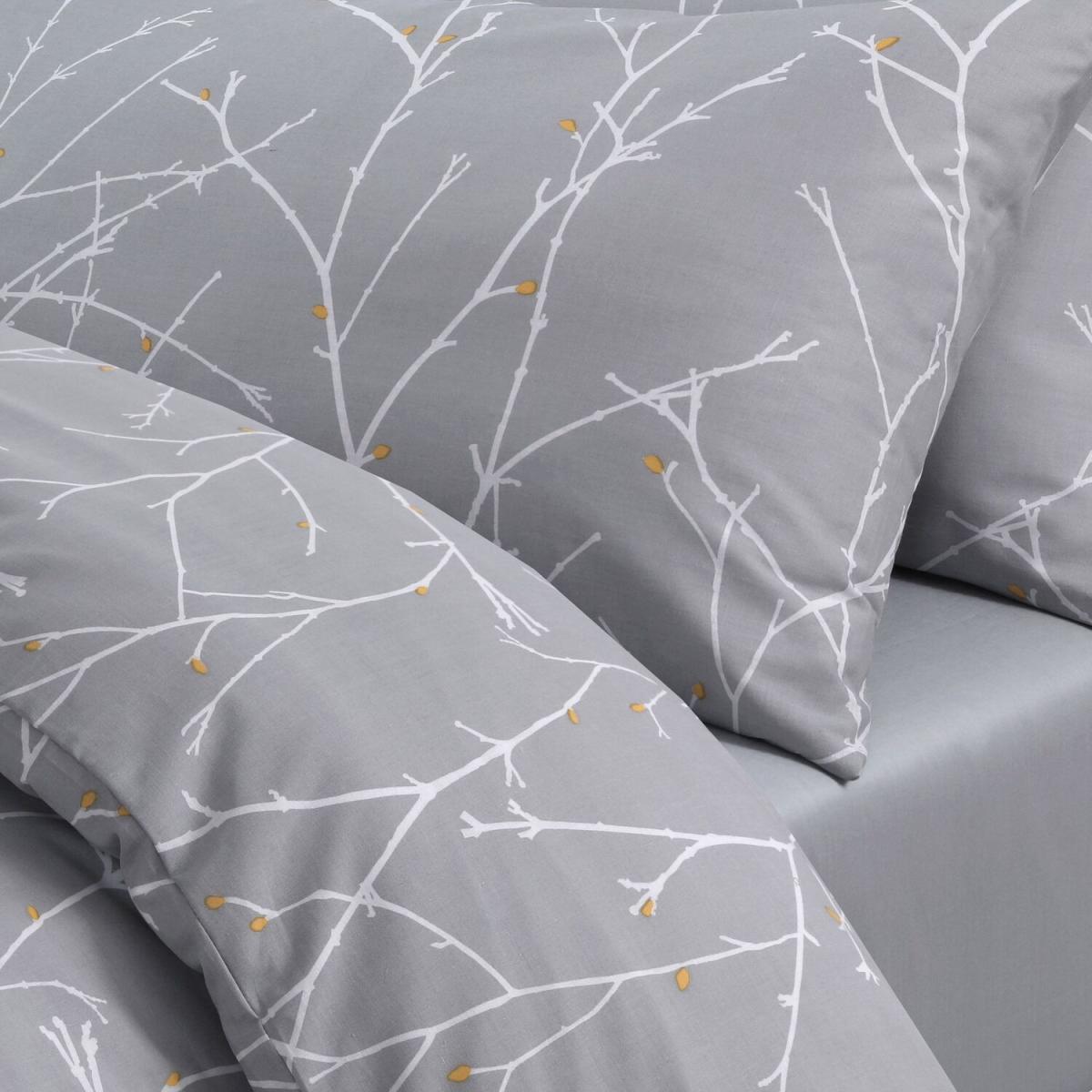 Autumn Branches Grey Duvet Set - Grey / King – image 2