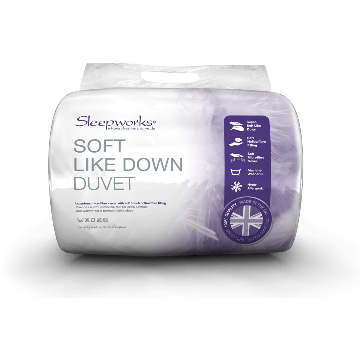 Sleepworks Soft Like Down 10.5Tog Duvet - King – image 4