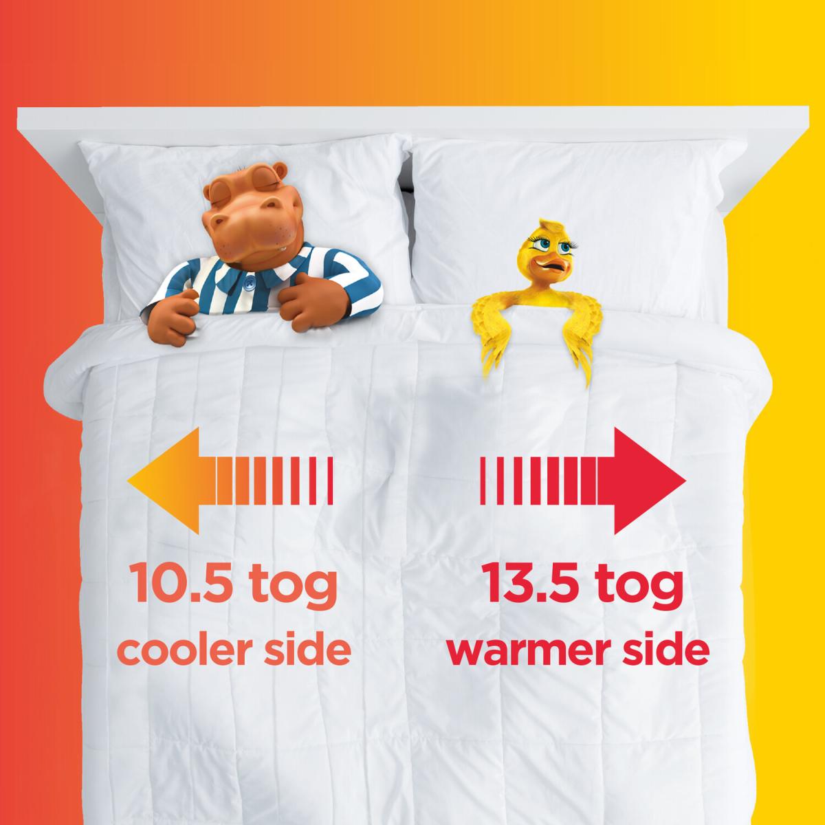 Silentnight Yours and Mine Duvet 13.5/10.5Tog - King – image 6