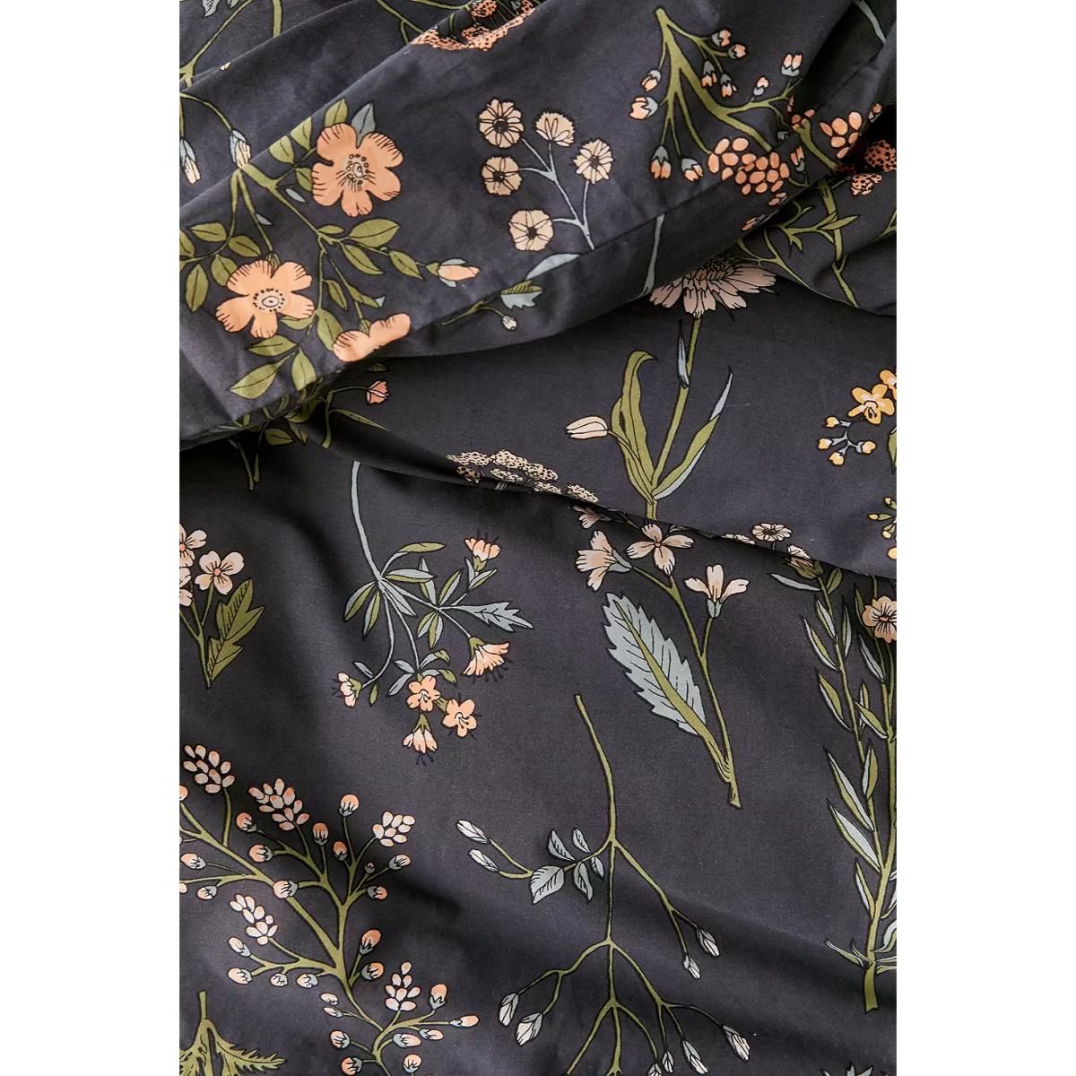 Urban Outfitters Myla Black Floral Duvet Set - Black King – image 3