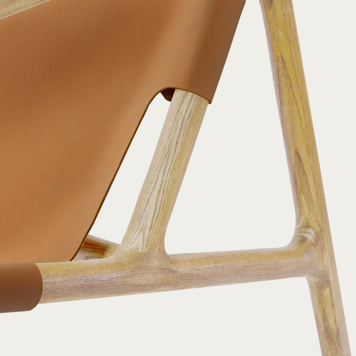 Natural/Pumpkin Paloma Lounge Chair – image 3