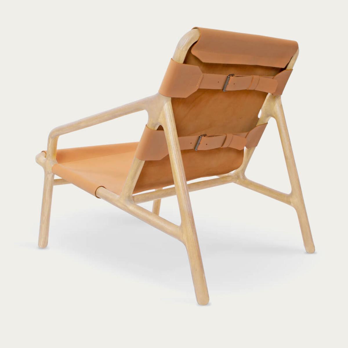 Natural/Pumpkin Paloma Lounge Chair – image 5