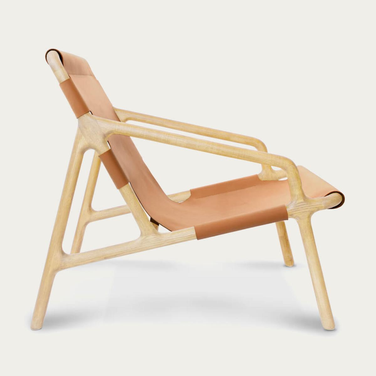Natural/Pumpkin Paloma Lounge Chair – image 6
