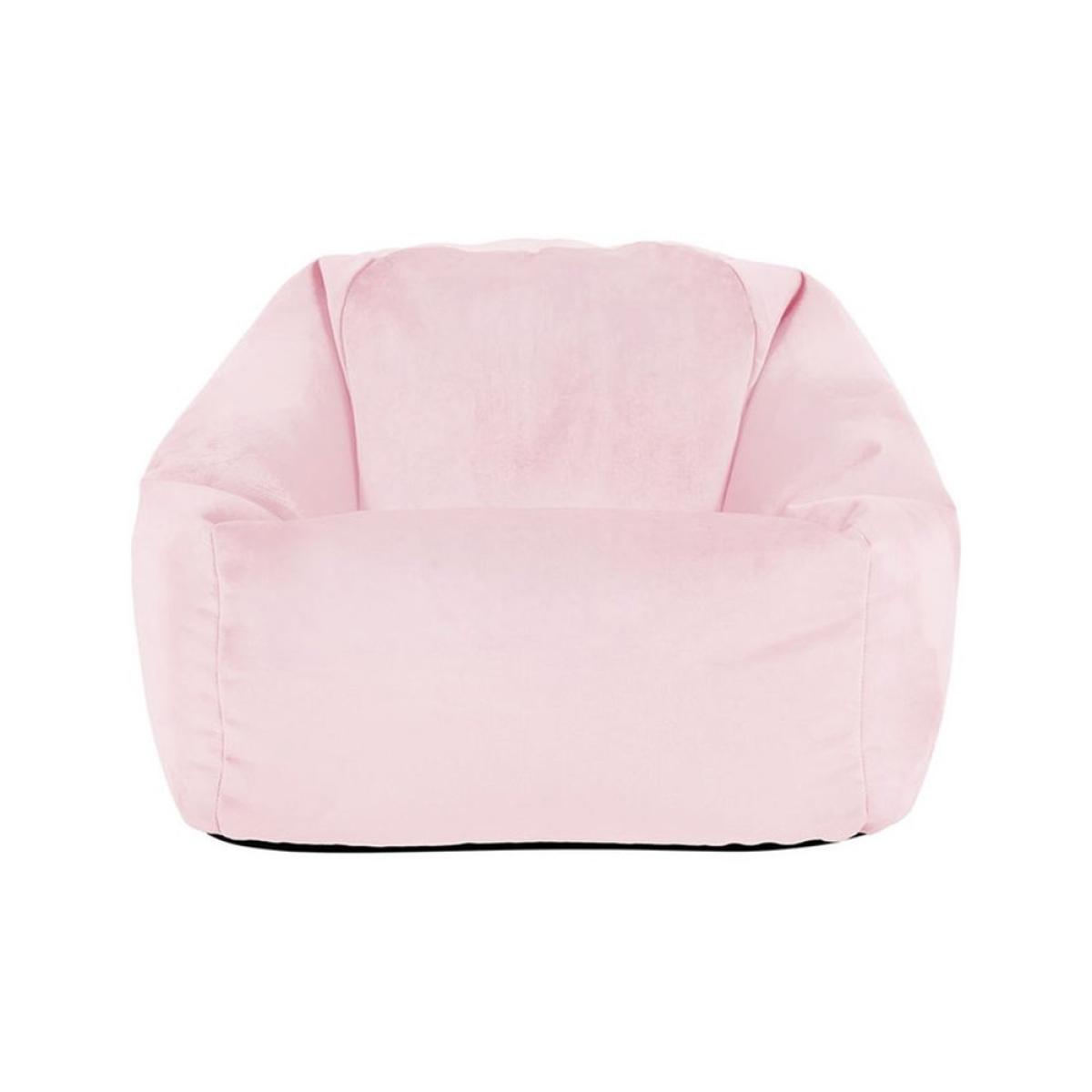 Icon Kids Aurora Velvet Bean Bag Chair - Grey – image 3