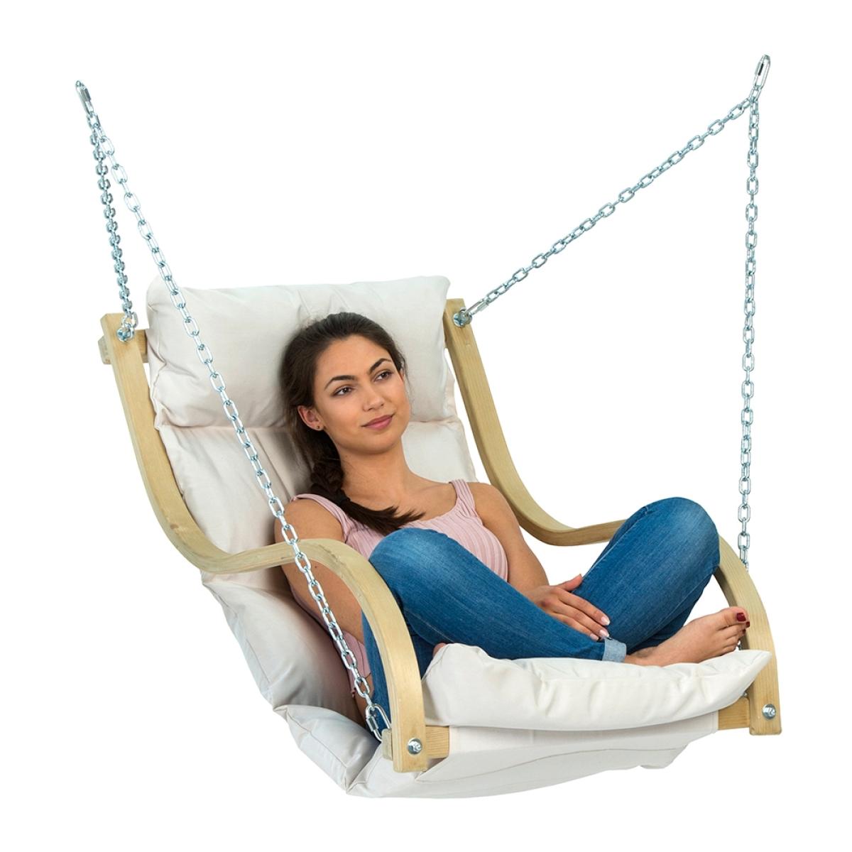 Amazonas Wooden Hanging Fat Chair - Anthracite – image 3