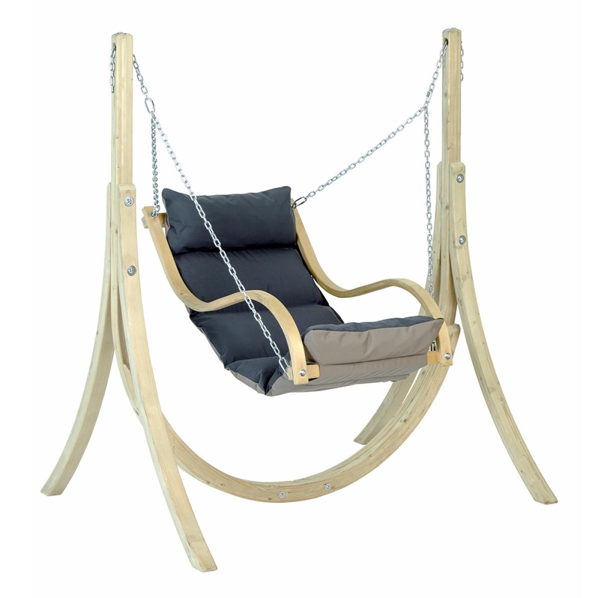 Amazonas Wooden Hanging Fat Chair - Anthracite – image 6