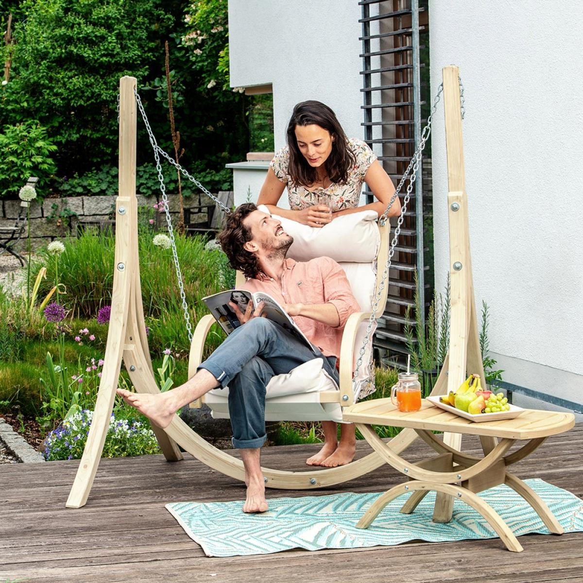 Amazonas Wooden Hanging Fat Chair - Anthracite – image 9
