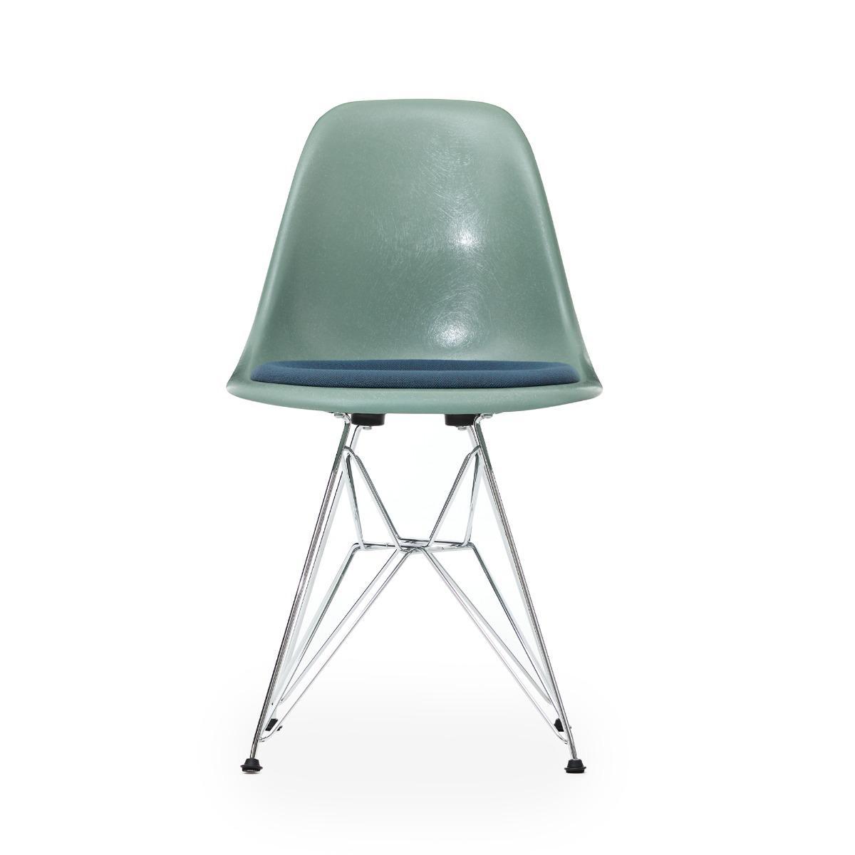 DSR Plastic Side Chair in Mustar/Ivory, Parchment & White – image 2