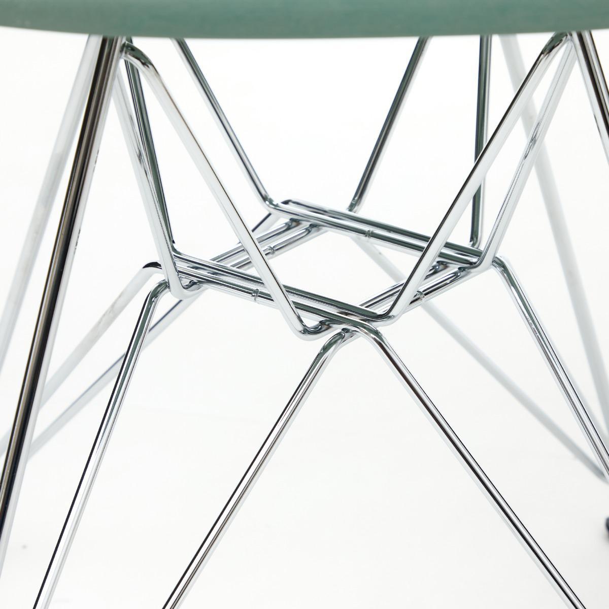 DSR Plastic Side Chair in Mustar/Ivory, Parchment & White – image 13