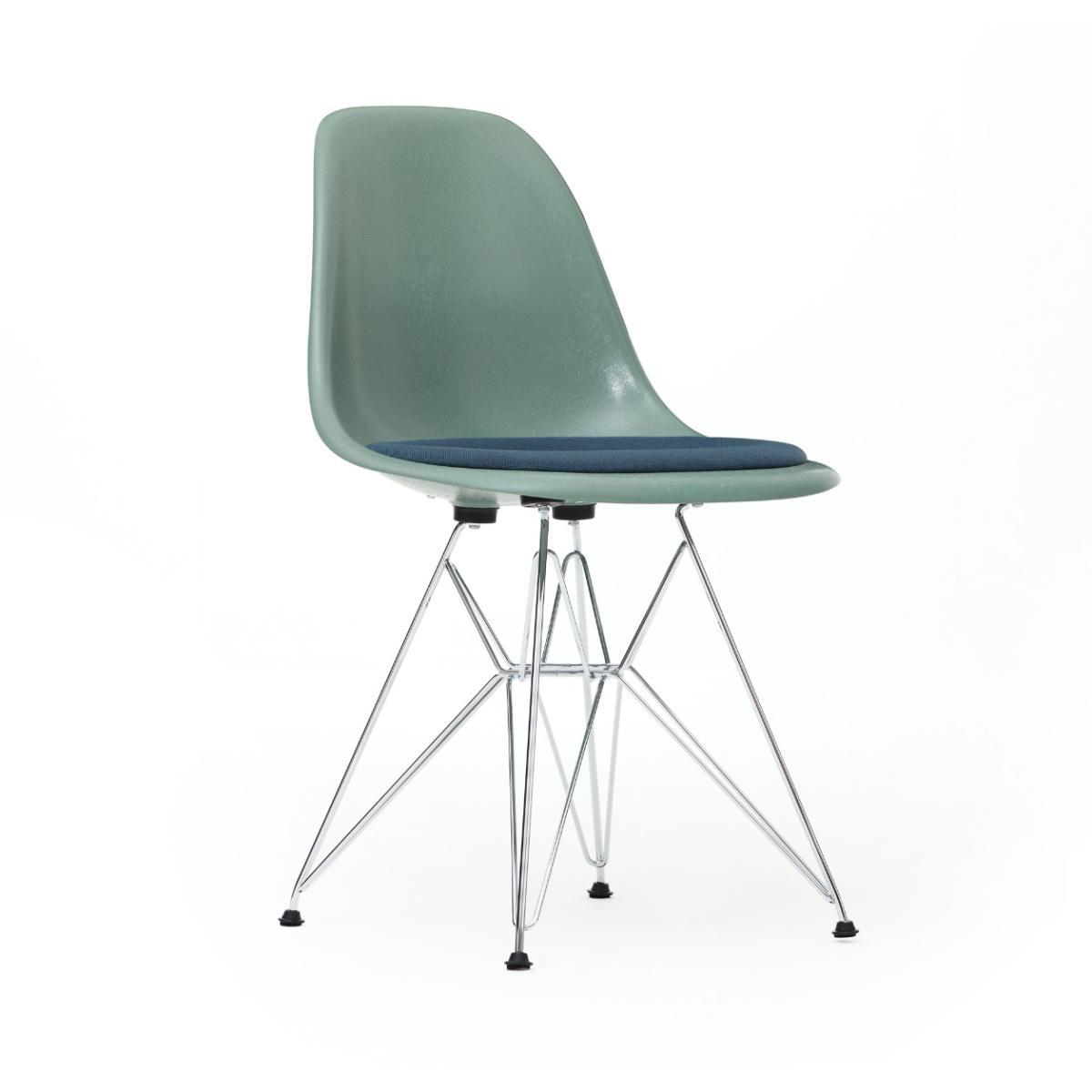 DSR Plastic Side Chair in Mustar/Ivory, Parchment & White – image 3