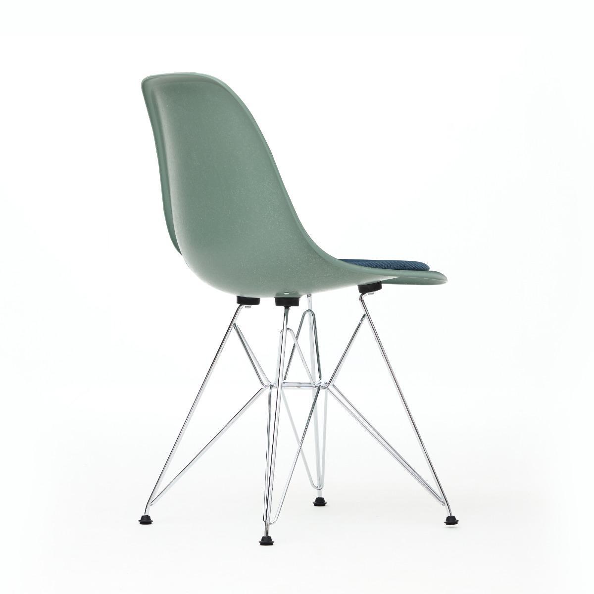 DSR Plastic Side Chair in Mustar/Ivory, Parchment & White – image 5