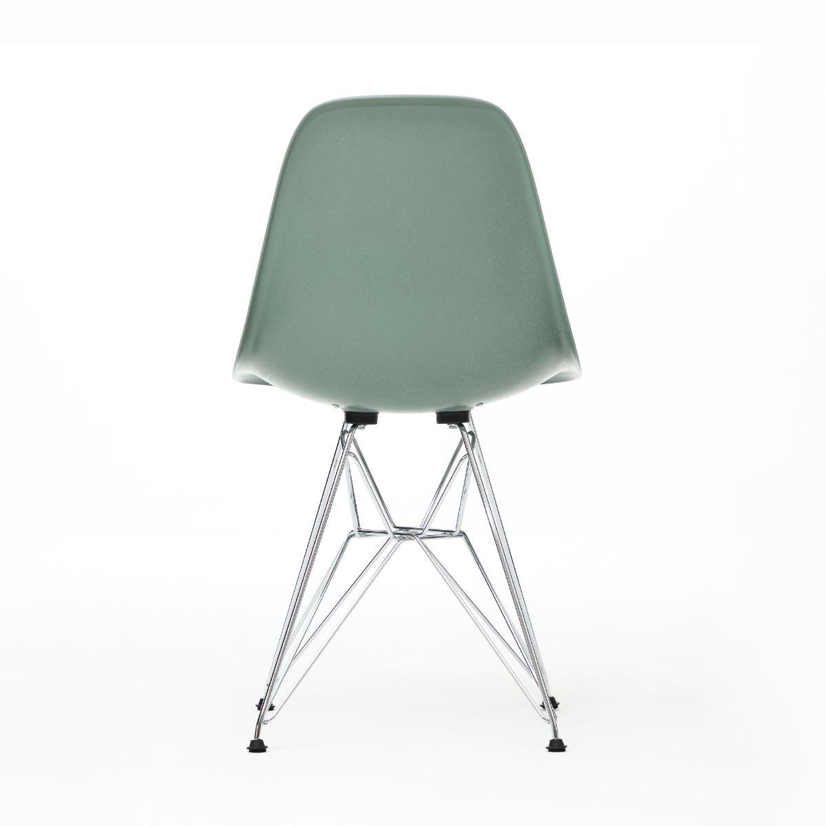 DSR Plastic Side Chair in Mustar/Ivory, Parchment & White – image 6
