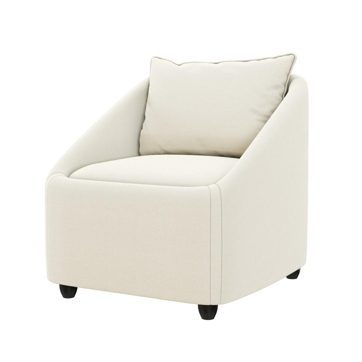 Cream Fabric Armchair - Kenko – image 2