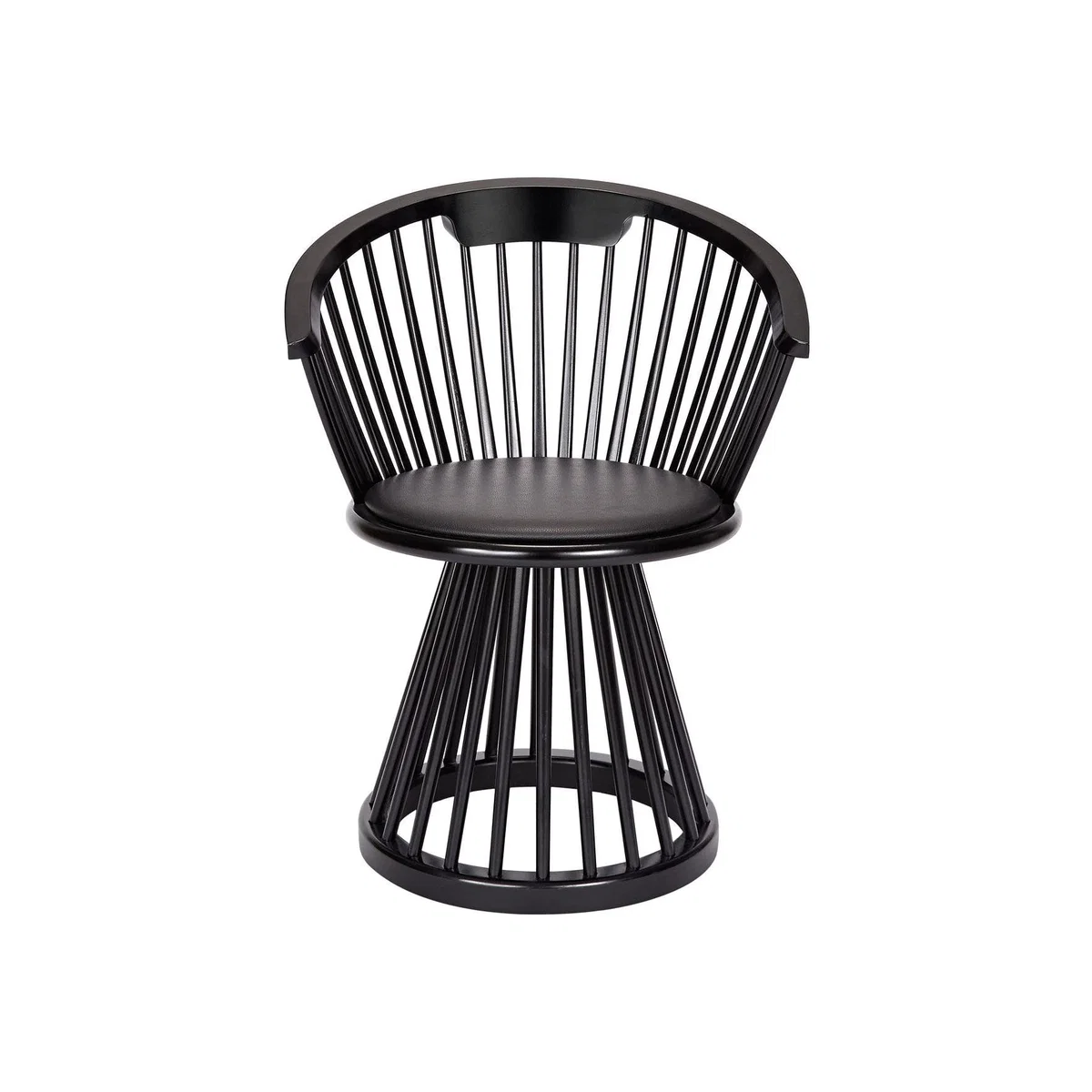 Tom Dixon Fan Dining Chair Black - Heal's UK Furniture – image 1