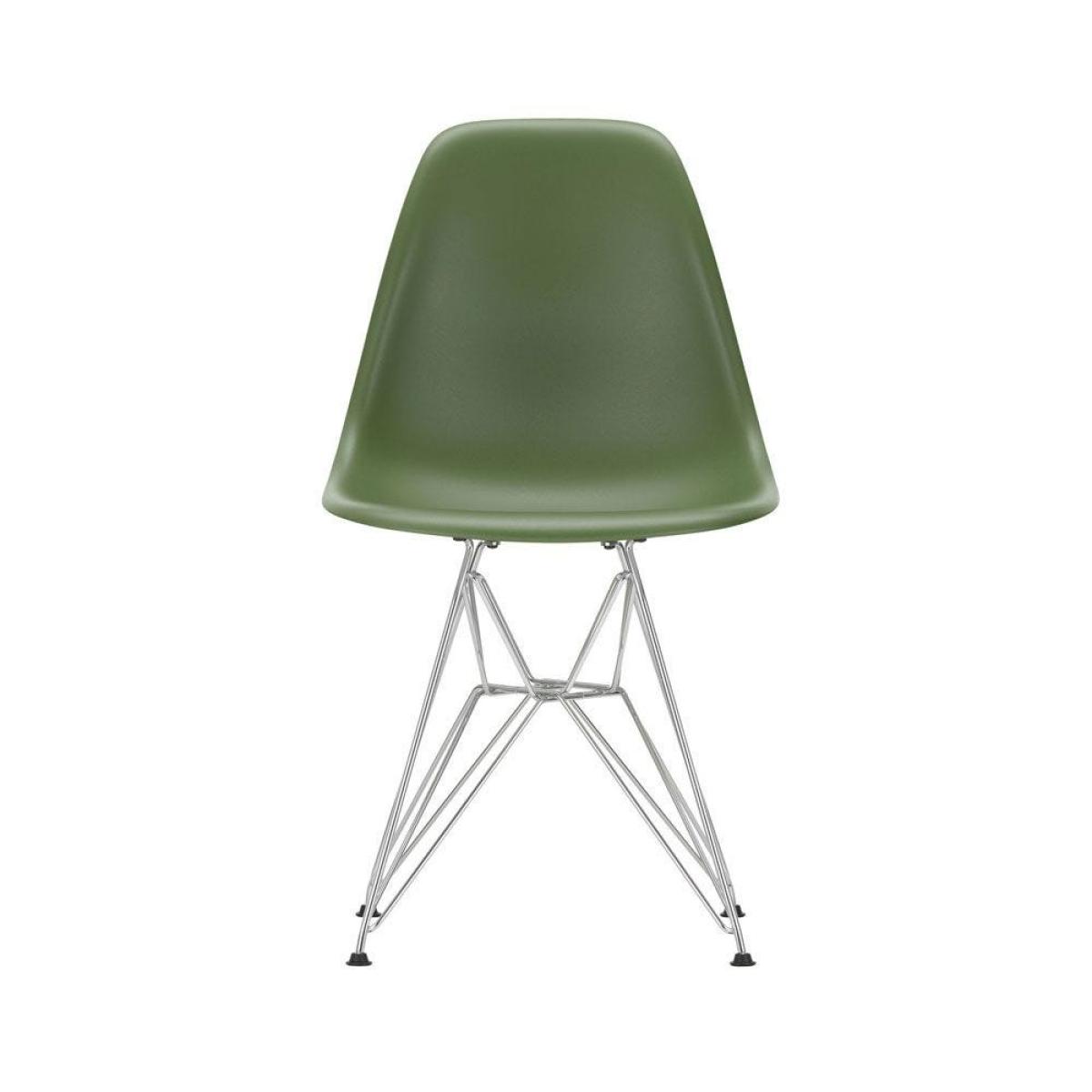 Vitra Eames DSR Side Chair New Height Light Grey Basic Dark Powder Coated Base - Heal's UK Furniture – image 20