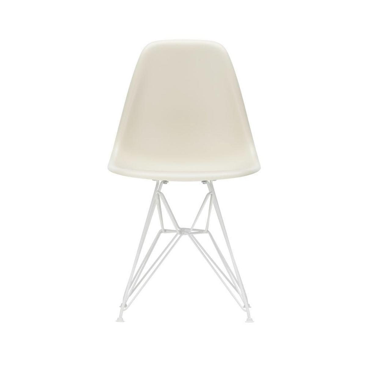 Vitra Eames DSR Side Chair New Height Light Grey Basic Dark Powder Coated Base - Heal's UK Furniture – image 4