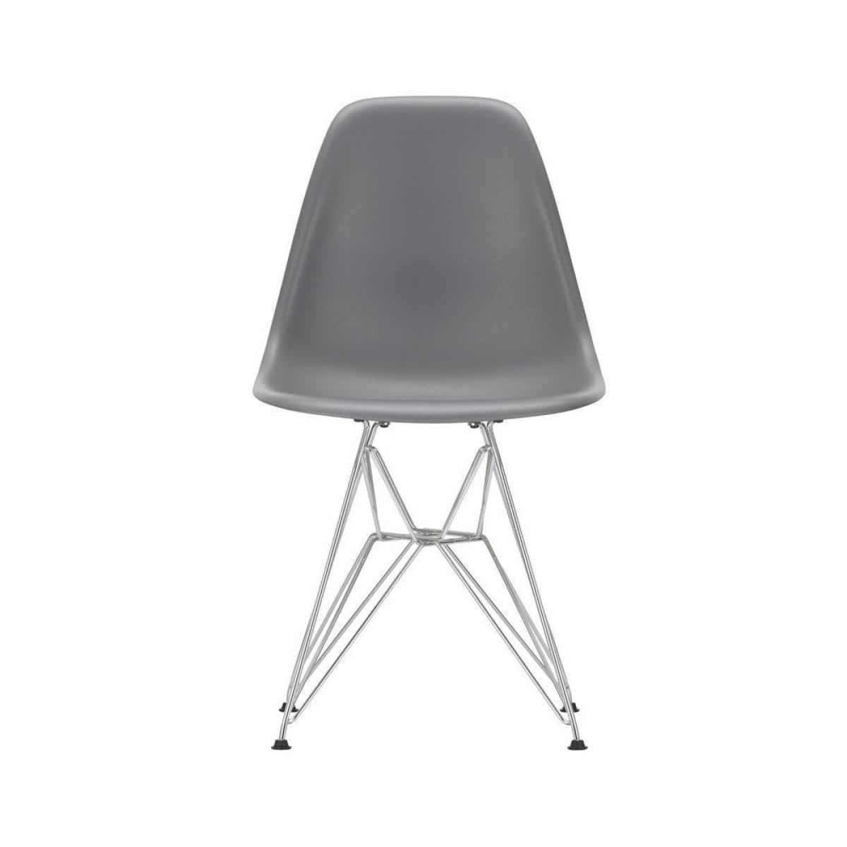 Vitra Eames DSR Side Chair New Height Light Grey Basic Dark Powder Coated Base - Heal's UK Furniture – image 38