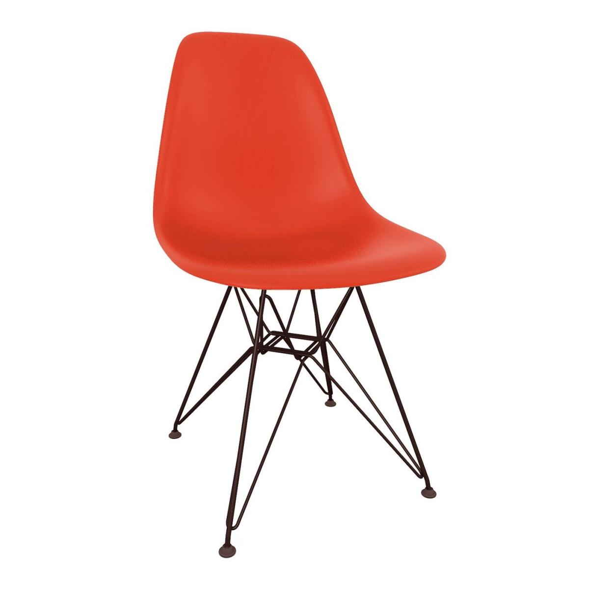 Vitra Eames DSR Side Chair New Height Light Grey Basic Dark Powder Coated Base - Heal's UK Furniture – image 8